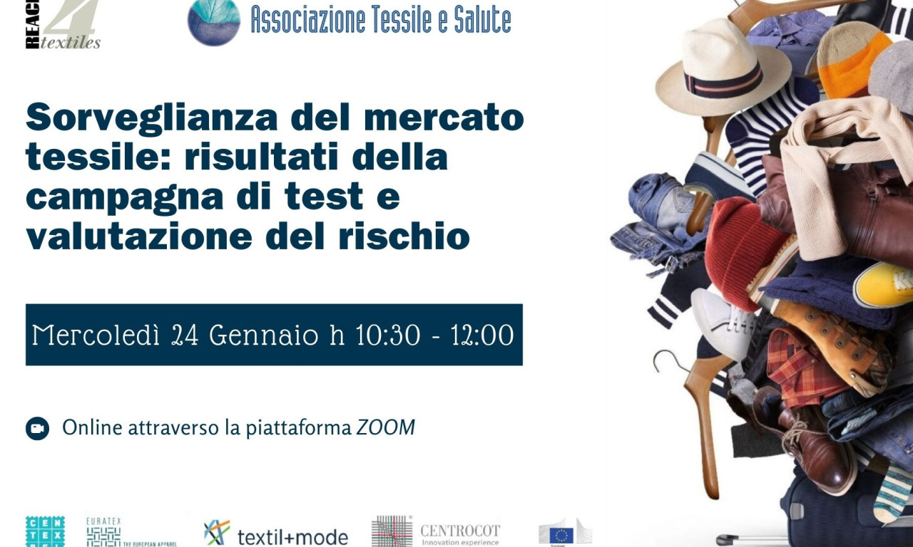 WORKSHOP 24 JANUARY 2024 - Surveillance of the textile market: the results of the testi campaign and risk assessment